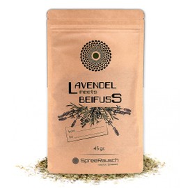 Lavender Meets Mugwort Tea Blend by SpreeRauch, Your Original Herbal Mix for Many Uses # Freedom # Enjoyment # Green