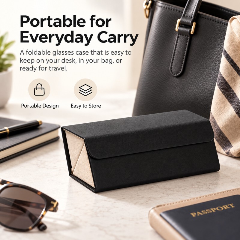 Eyeglasses Organizer Case for Sunglasses Storage – Portable Multi-Slot Holder
