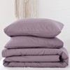 ROSGONIA Oversized King Comforter Dusty Purple, 3pcs (1 Boho Comforter