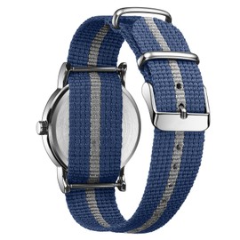 LN LENQIN Mens Watches Military Watch Analog Quartz Watches for Men Army Tactical Sports Field Watch Easy Reader 38 mm Waterproof Men's Wrist Watches with Nylon Band (Blue)