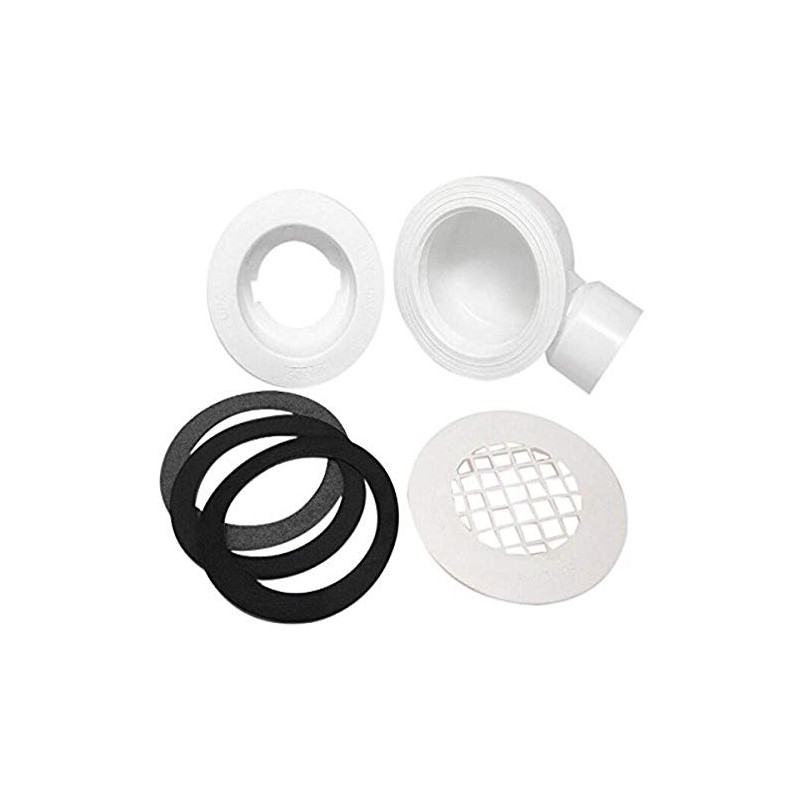 Mustee 82.400A Drain Assembly for Shower Floor,White