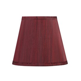 Aspen Creative 56016, Empire Uno Lamp Shade, Dark Red, 5" Top x 8" Bottom x 7" Slant Height, Slip UNO 33mm