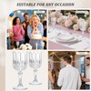 HTTBEIZI 24PCS 7OZ Transparent Wine Plastic Glasses, Drinking Champagne Glasses