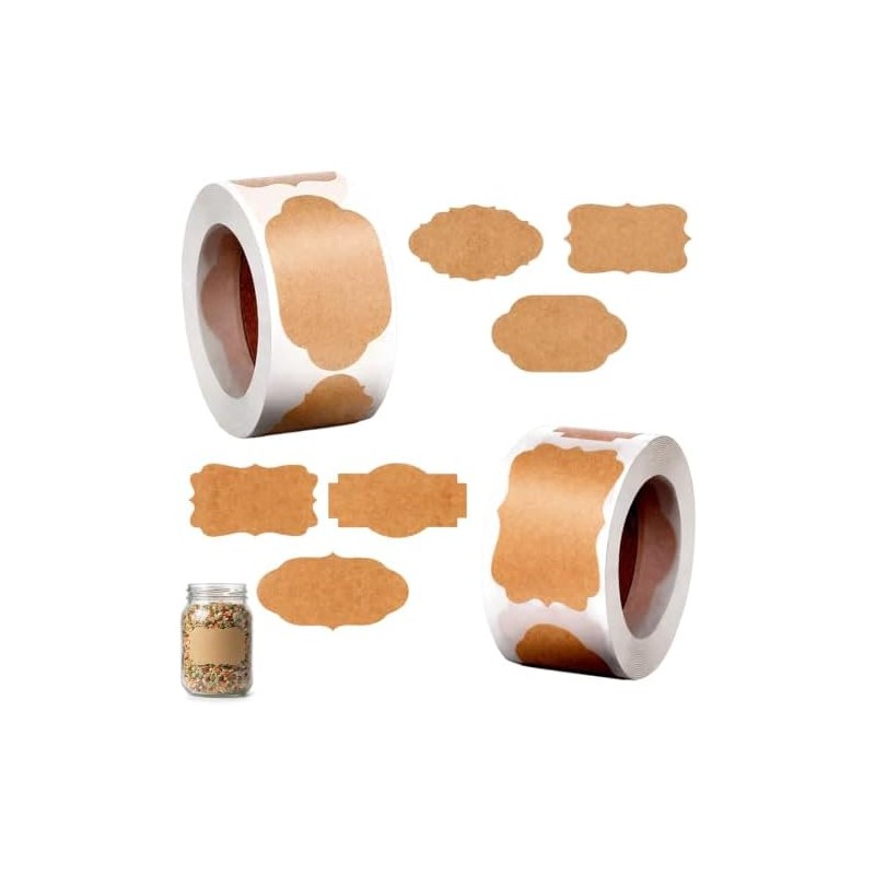 Customized Labels, 600 Pieces Of 5x3cm Bottle Labels For Storage,