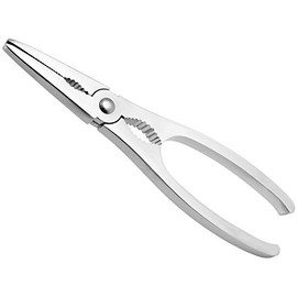 H&H Pinza per Crostacei, Legno, Acciaio, 24x2x9 cm