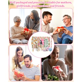 Gifts for Mum, Gardening Tools Gifts with Floral Print and Beautiful Gift Box, Scented Candles, Hand Cream with Trowel and Fork set Luxury Birthday Gifts for Women Mum, Mothers Day, Christmas