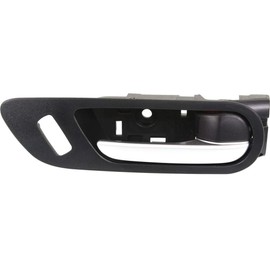 For Mazda 3 Sport 2010 2011 2012 2013 Interior Door Handle Front, Passenger Side Black bezel with silver lever | With door lock button| Trim: All Submodels