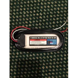 ROULERUS seller-ADarkeningMask$$$ (4) Trailer Truck LED Sealed RED 6" Oval Stop/Turn/Tail Light Marine Waterproof Including 3-pin water tight plug DOT/SAE with wires and Grommet