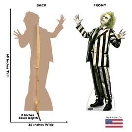 Cardboard People Beetlejuice Life Size Cardboard Cutout Standup - (2024 Film)