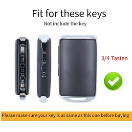 ontto Leather Car Key Case Key Case Key Case Protective Key Fob Suitable for Mazda 2 3 6 CX-30 CX-50 CX-60 CX-90 CX-4 CX-5 CX-8 CX-9 MX-5 MX-30 2020-2024 4 Buttons Black