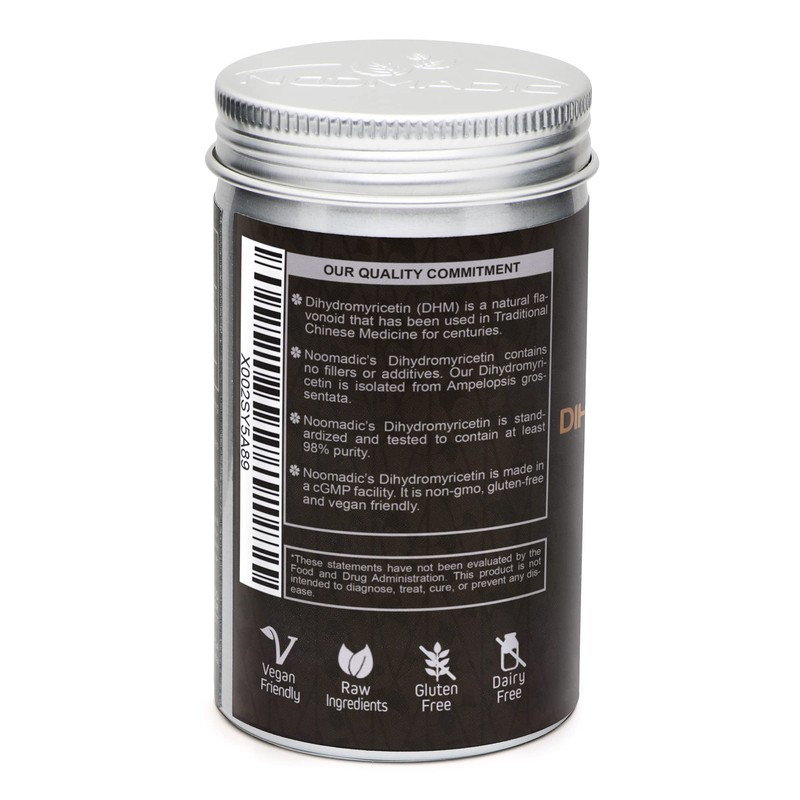 Noomadic Dihydromyricetin (DHM), 60 Capsules | 300mg Each, Also Known