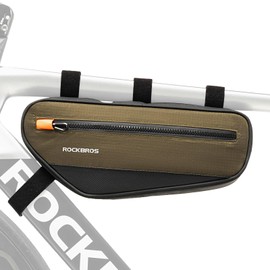 ROCKBROS Bicycle Frame Bag Triangle Bag 1.7 L Bicycle Top Tube Bag Reflective for Mountain Bike Road Bike Bikepacking Bag