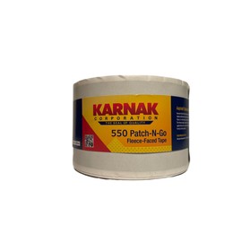 Karnak 550F-04 Fleece Faced Patch-N-Go Waterproof Tape: Reinforces, Seals & Waterproofs Leaky TPO, EPDM, RV & Mobile Home Roofs-Absorbent Fabric Face-High Temp Butyl Rubber Sealant(4" x65.5')