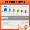 Empty Capsules Size 1, 100 Count Empty Vegan Capsules, Empty