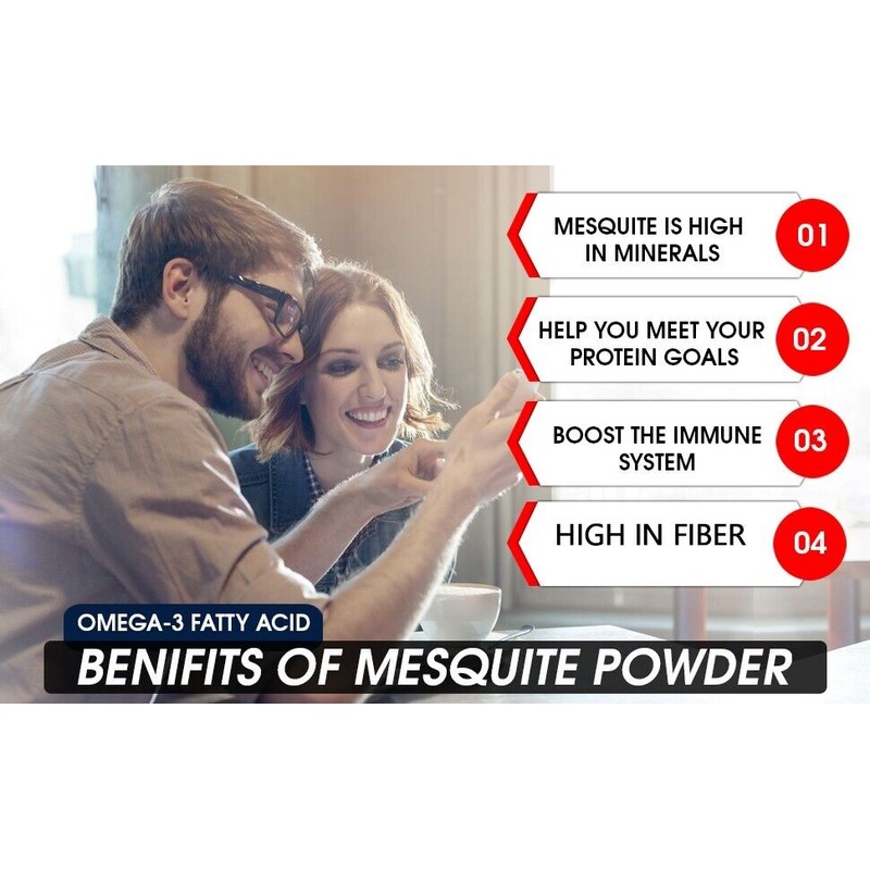 Mesquite Powder USDA Certified Organic Non GMO, Vegan Protein Superfood