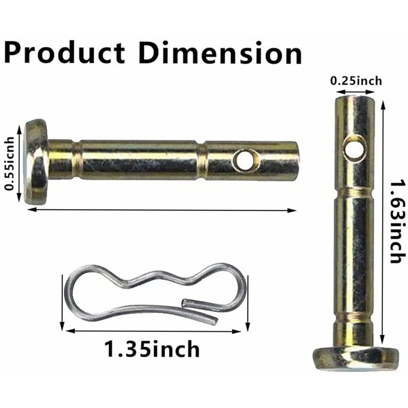 Caalii 738-04124A Shear Pins and 714-04040 Cotter Pins for Troy