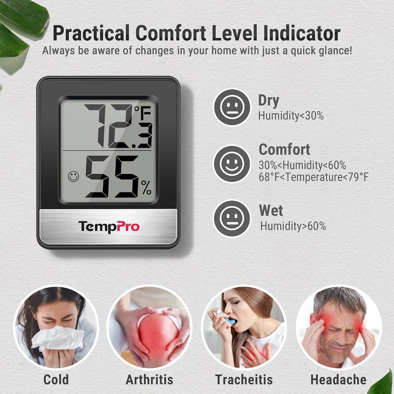 ThermoPro TP49 Digital HygrTempPro TempAir Digital Hygrometer Indoor Thermometer |