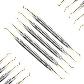 PRECISE CANADA Dental Composite Non Stick Filling Instruments Set of 4. Plugger, Condenser, conical tip and fine Probe DN-2193