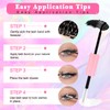 600 Pieces DIY Eyelash Extensions Set, 0.07D Eyelashes, Individual False