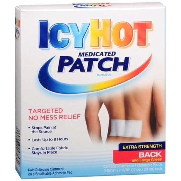 Icy Hot Extra Strength Medicated Patch Large, 5 Count