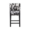 Linon Cole Black Wood 24" Seat Height Counter Stool with