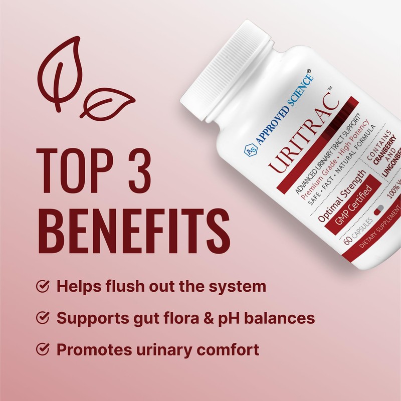 Approve Science® Uritrac™ - UTI Support - Cranberry, D-Mannose, Lingonberry