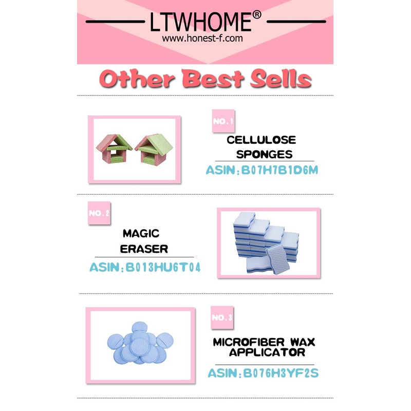 LTWHOME High Density Extra Large Magic Eraser Melamine Wave Cleaning