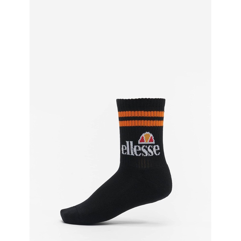 Ellesse Pullo Socks (Pack of 3), Black, Size 6-8.5