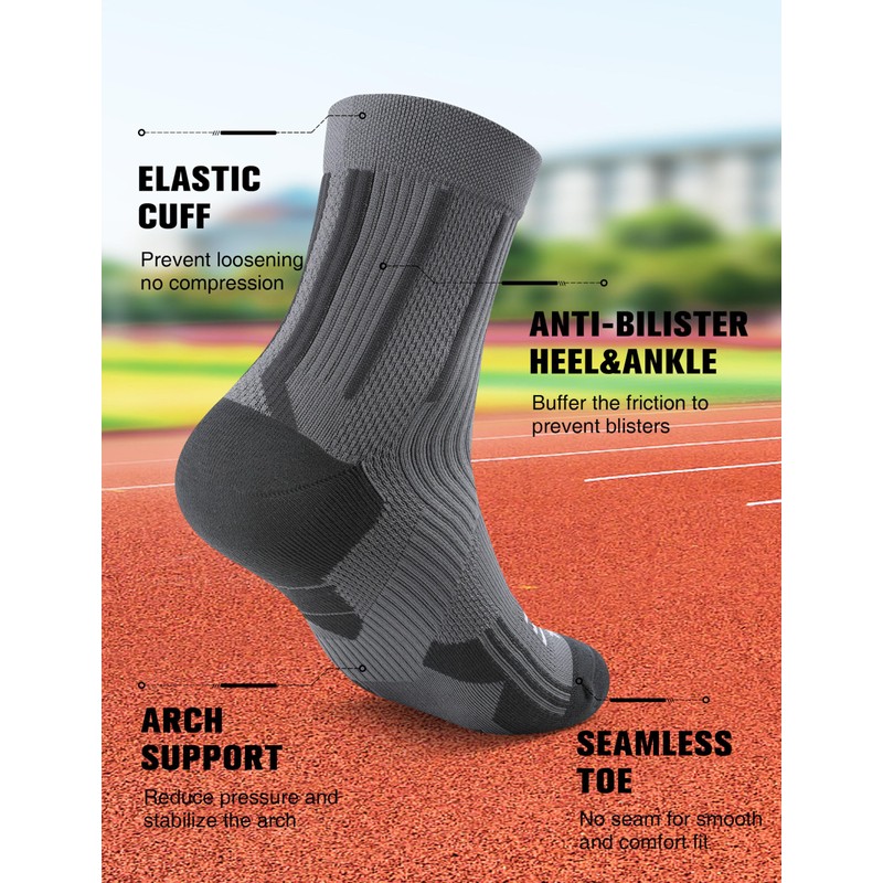 TENYSAF Compression Sport Running Socks: Athletic Socks for Men Women