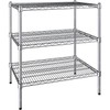 PRO&Family 21" x 30" NSF Chrome 3 Wire Shelf Kit