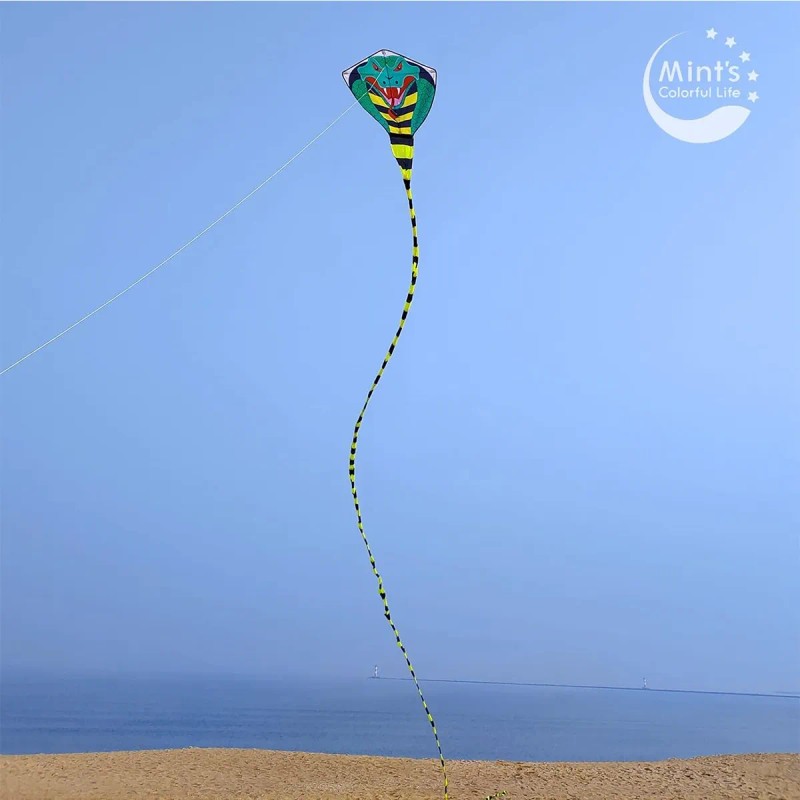 Gran Cometa De Cobra Para Niños Adultos Con Cola Superlarga
