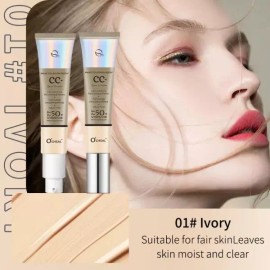 Sangpum Sangse Seolmjeom Chamjo 컬러 보정 CC 크림 2가지 내추럴 보리 SPF 50 파운데이션 풀 커버 컨실러 인비저블 모공 피부 톤 보습 경량 Color Correcting CC Cream 2 Types Natural Barley SPF 50 Foundation Full Coverage Concealer Invisible Pores Skin Tone Moisturizing Lightweight