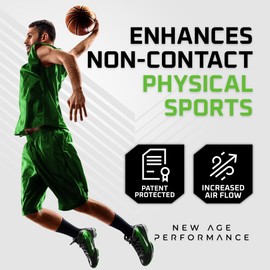 New Age Performance 5DS Core Mid Profile Fitness Mouthpiece, Enhance Athletic Performance for Weightlifting, Endurance, and All Non-Contact Sports, Black