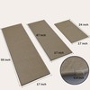 Lunofox Kitchen Mats for Floor Set 3, Absorbent Runner Rug,