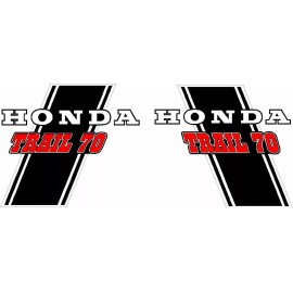 Honda CT70H Trail CT70 H K1 1972-73 Frame Decals  "Trail 70"