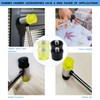 8 Pcs Rubber Hammer Replacement, Rubber Striking Head, Mallet Head