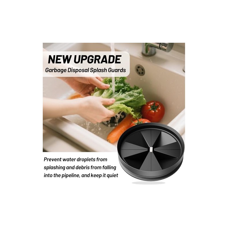 3 3/8" Garbage Disposal Splash Guard QCB-AM for Insinkerator Evolution