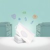 White Baby Wipe Case Travel Holder Keeps Wipes Moist Set