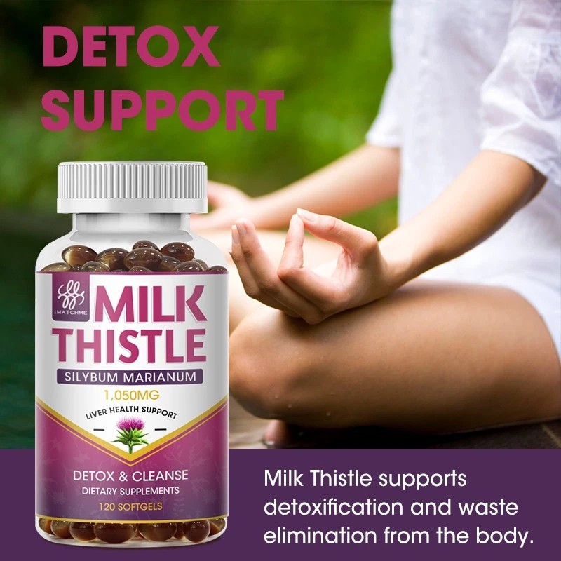 LUKAREE Organic Milk Thistle Liver Detox Supplement Plus Dandelion Extract