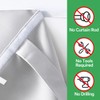 YedZen Blackout French Door Blinds, 86x173cm No Drilling＆Stick ON