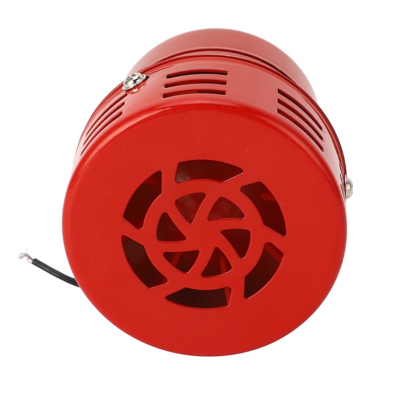 Industrial Motor Alarm Bell Red Color Steel Mini Horn Sound