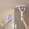 GeckoMan Rotating Head Electric Fly Swatter Racket Rechargeable Bug Zapper