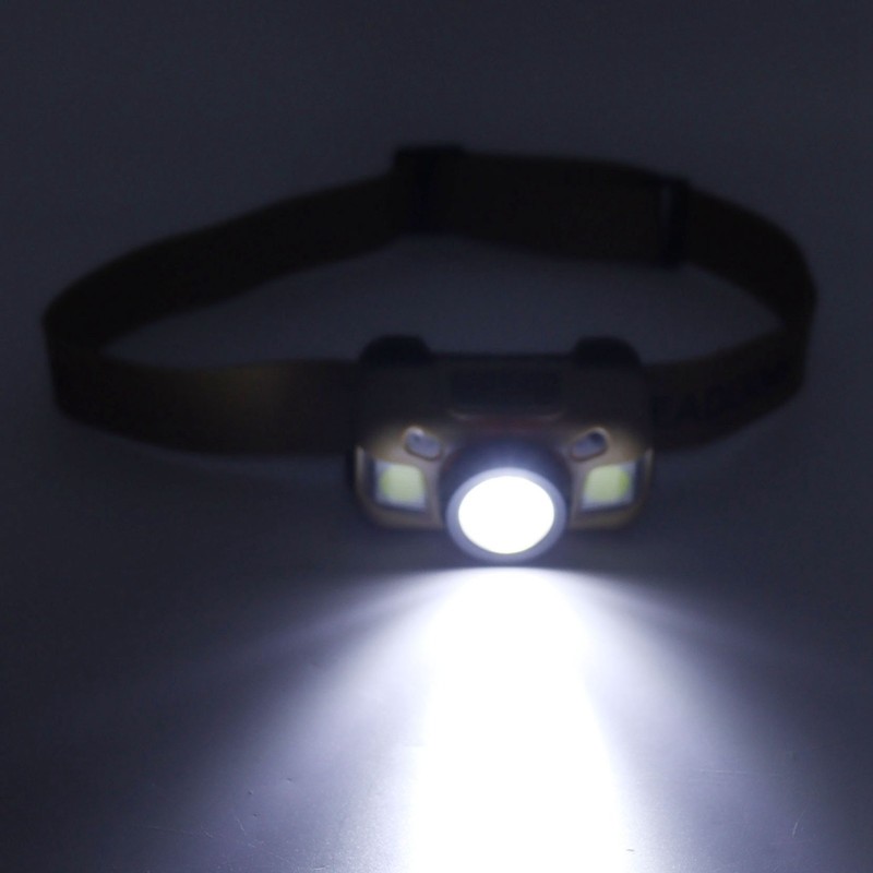 LED Headlamp Rechargeable Bright White Dual Light Mode Head Lamp