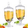 Bokon 1.3 Gallon Drink Dispensers for Parties Crystal Iced Beverage