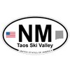 US Decal, Inc. Taos Ski Valley, New Mexico Oval Sticker