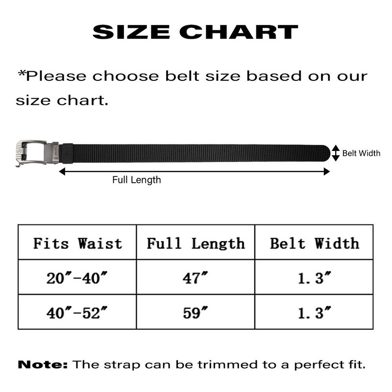 JUKMO Golf Belt, Men's Casual Ratchet Belt, Nylon Belt, Work