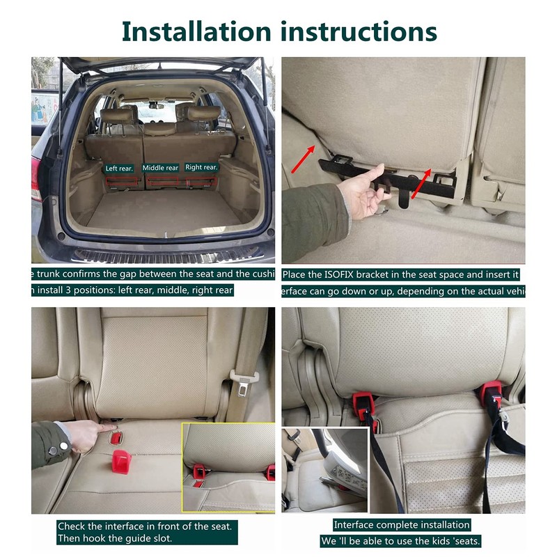 EVER - Kit de montaje universal de anclaje para asiento