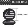 ACODABLEM 2 Pack Car Cup Holder Coaster, 2.75 Inch American