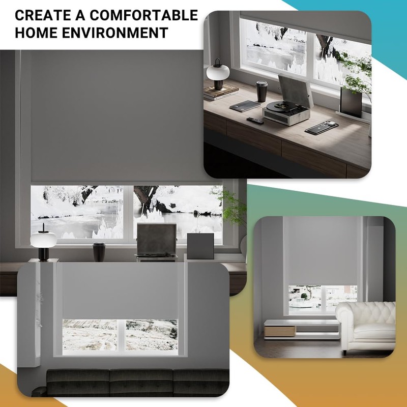 Blindify Light Blockers Blackout Side Tracks, PVC Blackout Side Strips