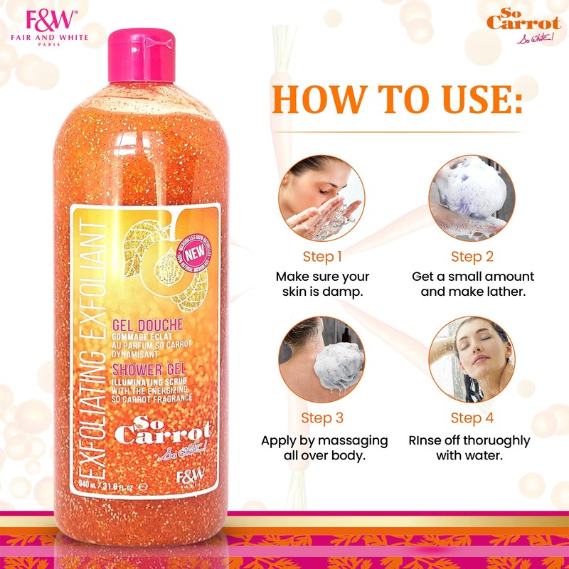Fair and White So Carrot Body Scrub Body Wash 31.8